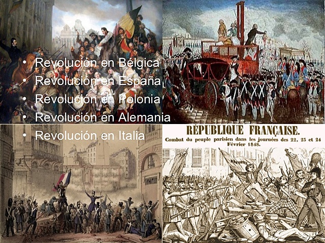 Las primeras revoluciones liberales a mitad del siglo XIX
