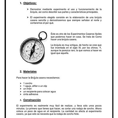 Timeline:  ¿Funcionamiento de la brújula y como hacer una casera