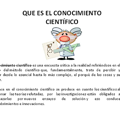 Timeline: ¿Qué es conocimiento científico?