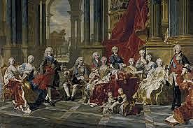 Apperance of the Borbon dinasty.