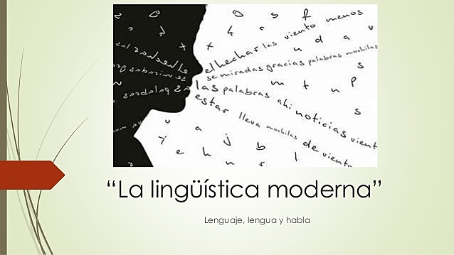 La lingüística moderna