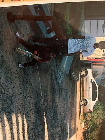 Jugué al cricket por primera vez