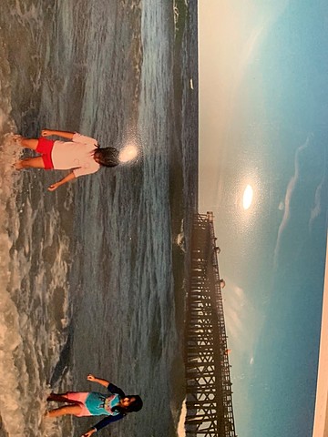 Mi familia y yo fuimos a playa primera vez