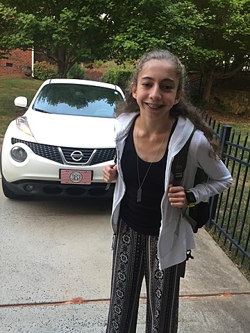 Fui a mi primer día de escuela secundaria.