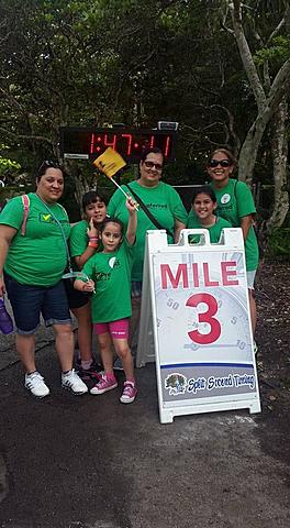Caminé 10 millas para luchar contra el cáncer