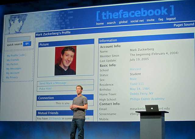 MARK ZUCKERBERG CREA FACEBOOK