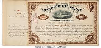 Rockefeller started Standard Oil