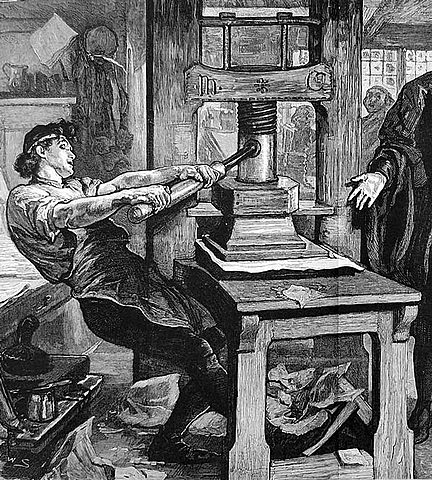 the invention of printing