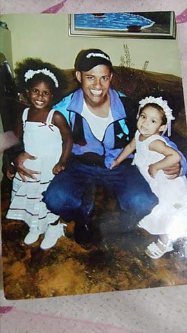 Mi padre Angel y mi prima Annioris <3