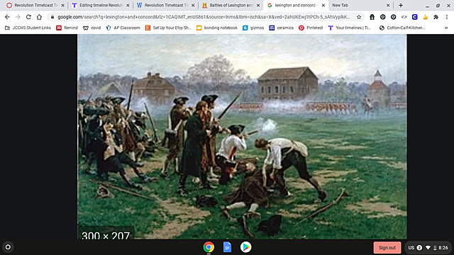 Battle of lexington and Concord