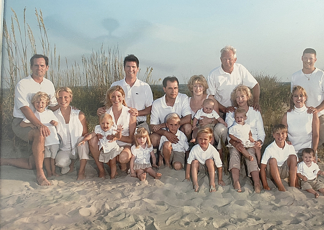 Fui a la playa con mi familia