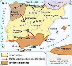 Expulsión de Suevos y Bizantinos