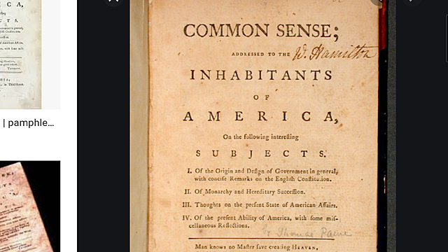 Publication of common sense