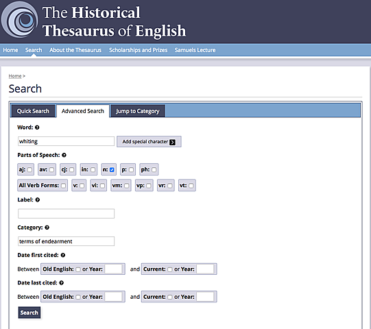 Historical Thesaurus of the OED