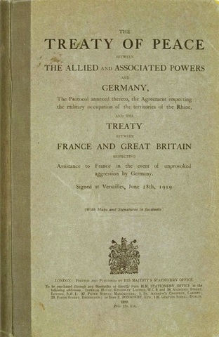 War ends when Treaty of Versailles is Signed