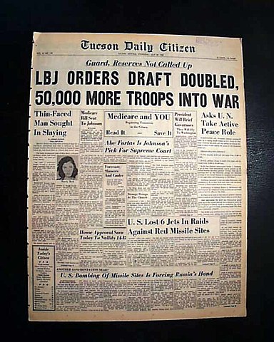 LBJ Announces Draft Increase