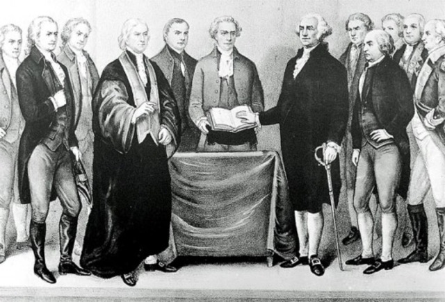 George Washington's Inauguration as First President of the U.S.