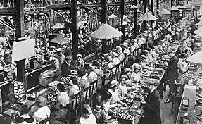 Women on the home front while men fight in the war.