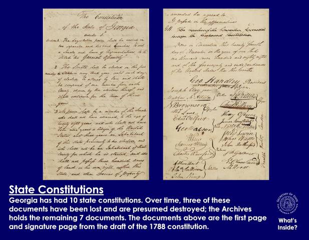 State Constitutions 1779-1783