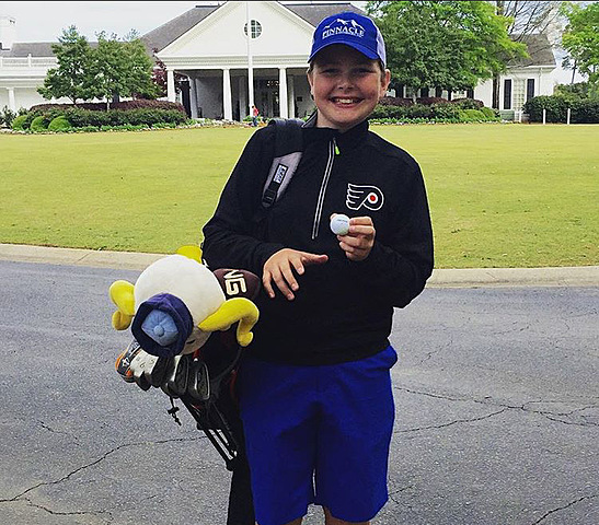 Hice un hoyo en uno jugando al golf