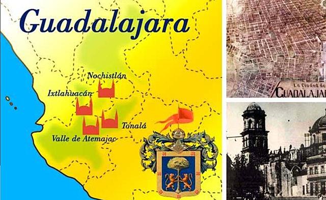 Fundación de Guadalajara (Nochistlán, Tonalá, Tlacotán y Valle de Atemajac).