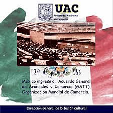 en la sede del organismo internacional en Ginebra, Suiza. México se convirtió así en el país miembro número 92 del GATT