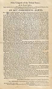 The Alien and Sedition Acts