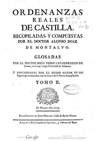 Ordenanzas Reales de Castilla