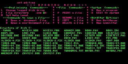 Procesador de textos WordStar