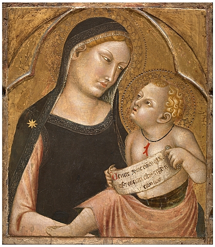 "La virgen con el niño”