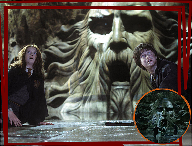 En el descenso de la Cámara de los Secretos.