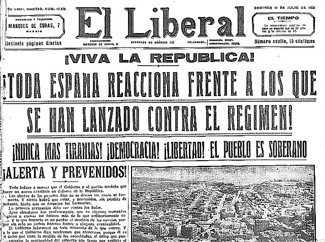 Comienzo de la Guerra Civil Española
