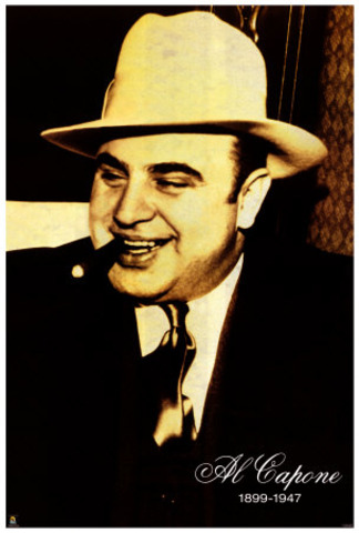 Alphonse ''Al'' Capone imprisoned for tax evasion