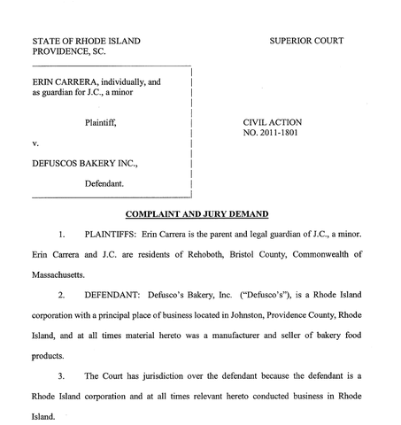 First Lawsuit Filed