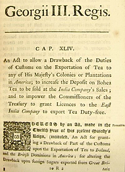 The Tea Act (1773)