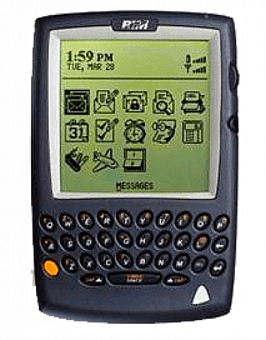 Aparece la Blackberry 5810, con conexión por GPRS y entrada USB.