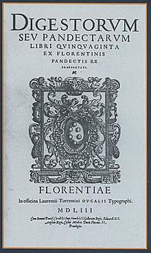 El Digesto (Digesta)