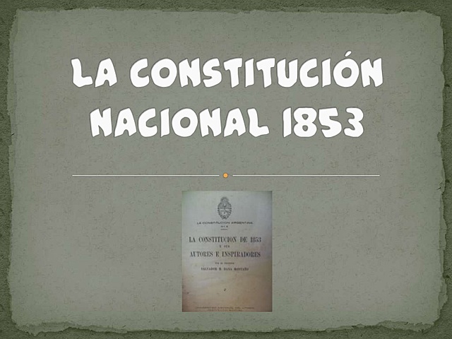 CONSTITUCION DE1853