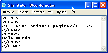 Primer documento en HTML