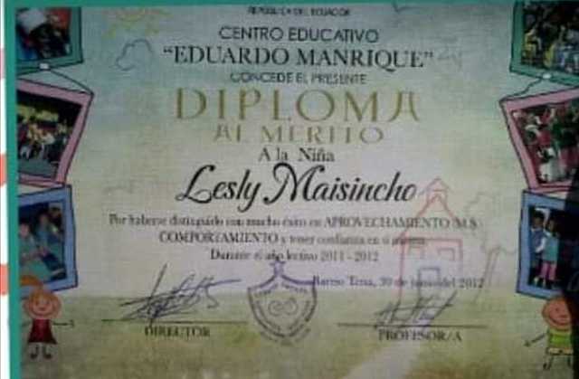 mi primer reconocimiento