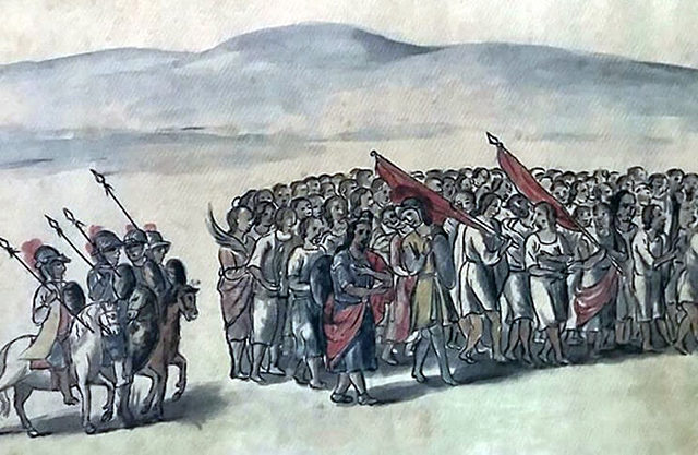 Llegada de Nuño Beltrán a Tzintzuntzan