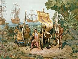 Christopher Columbus "Founds" New World