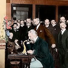 Alexander Graham Bell invents the telephone