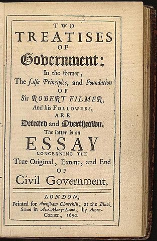 John Locke’s Two Treatises of Government Published