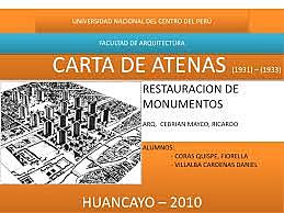 ATENAS DEBATE SOBRE EL PATRIMONIAL CULTURAL