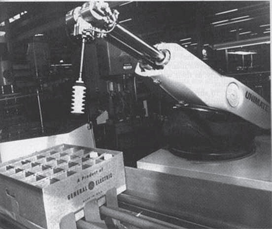 Unimate - Primer Robot implementado en linea de producción de coches.