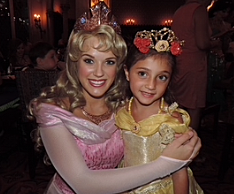 Cuando fui a disney y fui a visitar el castillo de las princesas.