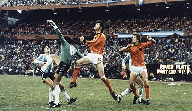 Mundial de fútbol en Argentina.