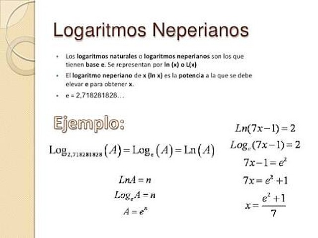 Logaritmo neperiano