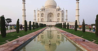 The Taj Mahal is built